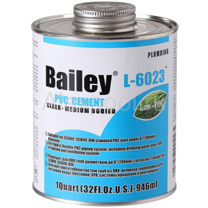 Клей для труб ПВХ Bailey L-6023 946 мл